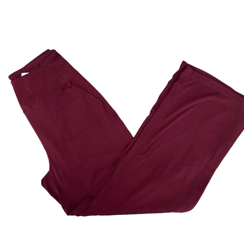 NWT SOOTHFEEL RED WIDE LEG ACTIVE PANTS SIZE 28S